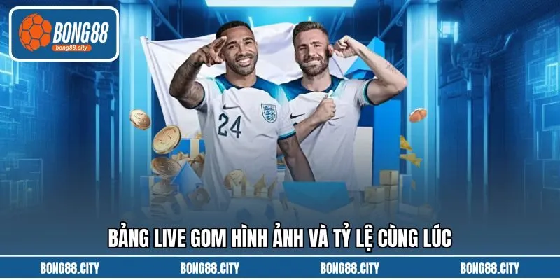 Bảng live gom hình ảnh và tỷ lệ cùng lúc