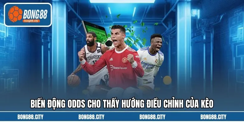 Biến động odds cho thấy hướng điều chỉnh của kèo Biến động odds cho thấy hướng điều chỉnh của kèo
