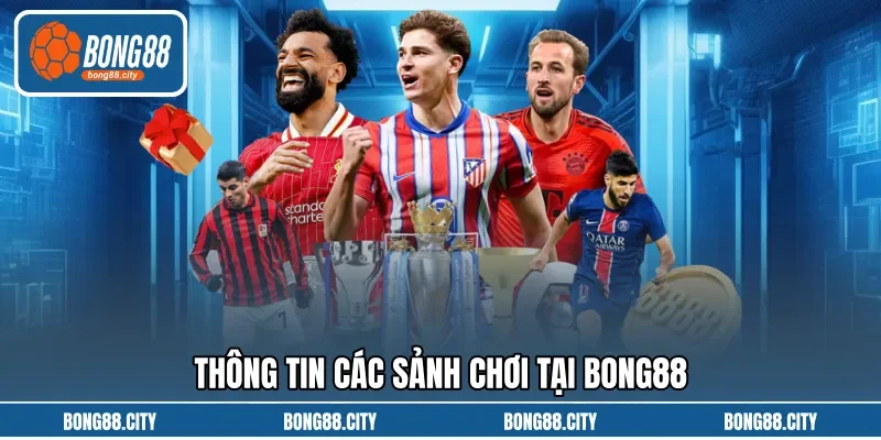 Thông tin các sảnh chơi tại BONG88 Thông tin các sảnh chơi tại BONG88